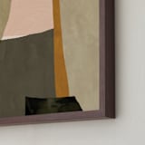 "Quiet Valley" - Art Print in Moss by Iveta Angelova - Frame Close-up