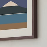 "Horizons Set 4" - Art Print in Purple Peaks by Roseanne Kenny - Frame Close-up