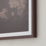 "Hazed Florals 1" - Art Print in Dusty Burgundy by Baumbirdy - Frame Close-up