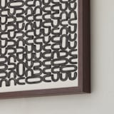 "Language" - Art Print in Graphite Stick by Emily Kariniemi - Frame Close-up