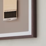 "Unstruck Silver" - Art Print in Color Match Silver by Andrew McClintock - Frame Close-up