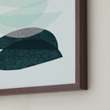 "paper blossoms II" - Art Print in sea glass by Carrie Moradi - Frame Close-up