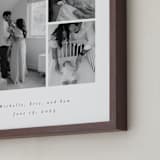 "Family Gallery: Portrait Framed Photo" - Framed Photo in Snow by Emily Sabol Goss - Frame Close-up