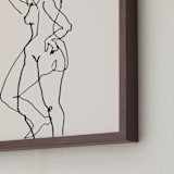 "Transfiguration 02" - Art Print in Ivory Black by Catilustre - Frame Close-up