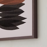 "organic stack" - Art Print in chestnut by Carrie Moradi - Frame Close-up