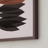 "organic stack" - Art Print in chestnut by Carrie Moradi - Frame Close-up