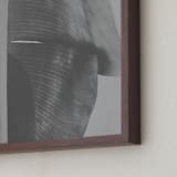 "rainforest leaf" - Art Print in steel grey by Alicia Abla - Frame Close-up
