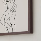 "Transfiguration 02" - Art Print in Ivory Black by Catilustre - Frame Close-up