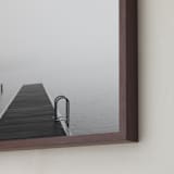 "The Edge" - Art Print in Light Grey by Jennifer Morrow - Frame Close-up