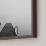 "The Edge" - Art Print in Light Grey by Jennifer Morrow - Frame Close-up