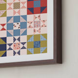 "Howdy Partner 1" - Art Print in Multi by Gabrielle Neil - Frame Close-up