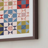 "Howdy Partner 1" - Art Print in Multi by Gabrielle Neil - Frame Close-up