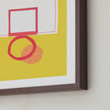 "Basketball Hoop" - Art Print in Slam Dunk Sun by Elliot Stokes - Frame Close-up