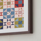 "Howdy Partner 1" - Art Print in Multi by Gabrielle Neil - Frame Close-up