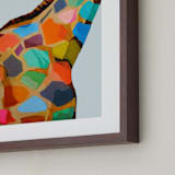 "Safari Spots" - Art Print in Multi by Jess Franks - Frame Close-up