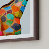 "Safari Spots" - Art Print in Multi by Jess Franks - Frame Close-up