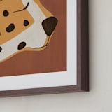 "Dreaming Of Africa" - Art Print in Terracotta by Nancy Noreth - Frame Close-up