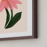 "Coneflower Collage" - Art Print in Melon by Carrie Moradi - Frame Close-up