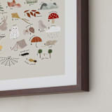 "The great outdoors alphabet" - Art Print in Nature by Maja Cunningham - Frame Close-up