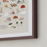 "The great outdoors alphabet" - Art Print in Nature by Maja Cunningham - Frame Close-up