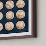 "Dinger 1 Spin Cycle" - Art Print in Navy by Kamala Nahas - Frame Close-up