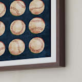 "Dinger 1 Spin Cycle" - Art Print in Navy by Kamala Nahas - Frame Close-up