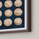 "Dinger 1 Spin Cycle" - Art Print in Navy by Kamala Nahas - Frame Close-up