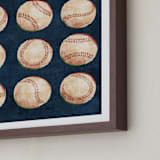 "Dinger 1 Spin Cycle" - Art Print in Navy by Kamala Nahas - Frame Close-up