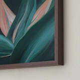 "Agave after Dark" - Art Print in Agave Green by Karen Kaul - Frame Close-up