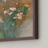 "Don't Fear Aging" - Art Print in Dusty Sage by Christine Olmstead - Frame Close-up
