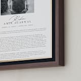 "Classic Edge" - Custom Foil Print in White by Nicole Walsh - Frame Close-up