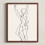 "Transfiguration 02" - Art Print in Ivory Black by Catilustre - Framed