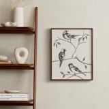 "Birds I" - Art Print in Sand by Teju Reval - In a Room