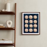 "Dinger 1 Spin Cycle" - Art Print in Navy by Kamala Nahas - In a Room
