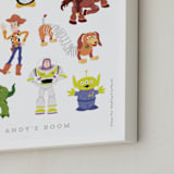 "Andy's Toys from Disney and Pixar's Toy Story" - Personalized Art Print in Candy by Rebecca Smith - Frame Close-up