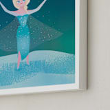 "Disney Elsa's Magic" - Personalized Art Print in Frost by Lori Wemple - Frame Close-up