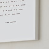 "Your Quote: Portrait Orientation Custom Print" - Custom Print in Rustique by Minted - Frame Close-up
