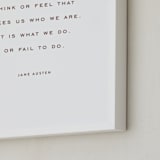 "Your Quote: Portrait Orientation Custom Print" - Custom Print in Rustique by Minted - Frame Close-up