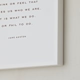 "Your Quote: Portrait Orientation Custom Print" - Custom Print in Rustique by Minted - Frame Close-up