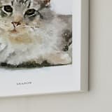 "Your Pet: Portrait Custom Text Print" - Custom Print in White by Minted - Frame Close-up