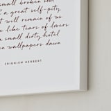 "Custom Quotes" - Custom Print in Rustique by Minted - Frame Close-up