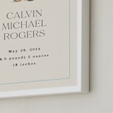 "Baby's Bear: Custom Print" - Custom Print in Frost by Becky Nimoy - Frame Close-up