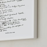 "Your Text: Custom Print " - Custom Print in Black by Minted - Frame Close-up