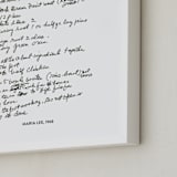 "Your Text: Custom Print " - Custom Print in Black by Minted - Frame Close-up