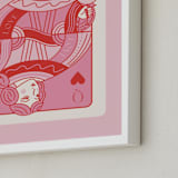 "The Queen: Custom Print" - Custom Print in Bubblegum by Jenna Holcomb - Frame Close-up