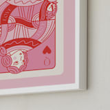 "The Queen: Custom Print" - Custom Print in Bubblegum by Jenna Holcomb - Frame Close-up