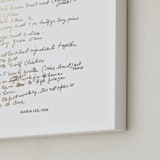 "Your Text: Custom Foil Print" - Custom Foil Print in Gold by Minted - Frame Close-up