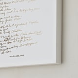 "Your Text: Custom Foil Print" - Custom Foil Print in Gold by Minted - Frame Close-up