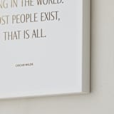 "Custom Quotes" - Custom Foil Print in Gold by Minted - Frame Close-up