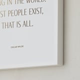"Custom Quotes" - Custom Foil Print in Gold by Minted - Frame Close-up